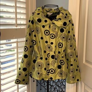 Ubu Textured Lightweight Jacket Kiwi w/ Dots